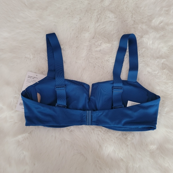 🪁ATHLETA SQUARE NECK V BRA CUP BIKINI TOP SIZE 36B/36C - Picture 3 of 6